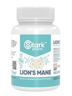 Їжовик гребінчастий Stark Pharm Lion's Mane 500 мг, 60 капсул