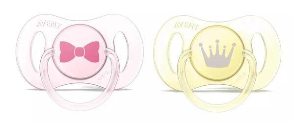 Пустушка силіконова Philips Avent Mini SCF151/02 ортодонтична для новонароджених, 0-2 місяців, 2 шт