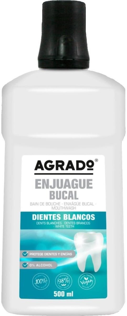 Ополіскувач для ротової порожнини Agrado Dientes Blancos Відбілюючий, 500 мл