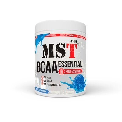Комплекс амінокислот MST Nutrition BCAA Essential Professional блакитна малина, 414 г