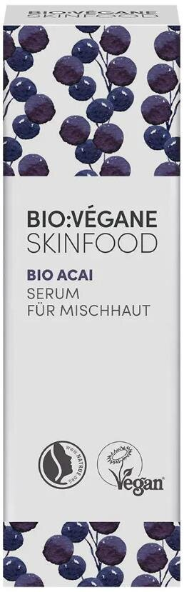 Сироватка для обличчя Bio:Vegane Органічні ягоди асаї для комбінованої шкіри, 30 мл