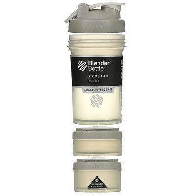 Смарт-шейкер Blender Bottle ProStak Smoke Grey, 650 мл + 2 контейнера