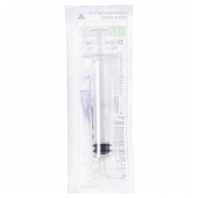 Шприц 2 мл Medicare Syringe 3-компонентний з двома голками (0,55 x 25 мм, 0,6 х 32 мм), 1 штука