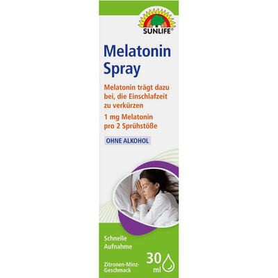 Вітаміни Sunlife Melatonin спрей по 30 мл у флак.