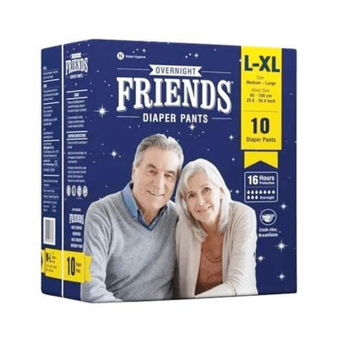 Підгузки-трусики для дорослих Friends Overnight, розмір L, 10 штук