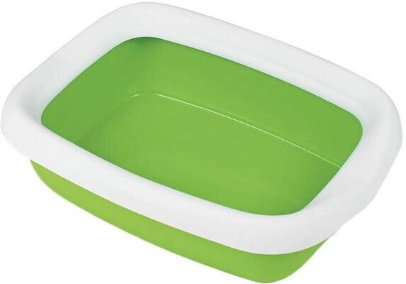 Туалет для кішок MPS Beta з рамкою, зелений, 43 x 31 x 12 см