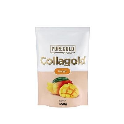 Колаген Pure Gold CollaGold Mango з гіалуроновою кислотою, вітаміном С та цинком, зі смаком манго, 450 г