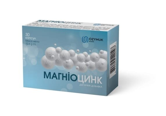 Магніоцинк капсули по 420 мг №30 в бліст.