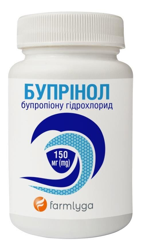 Бупрінол таблетки з модиф. вивіл. по 150 мг №30 у конт.