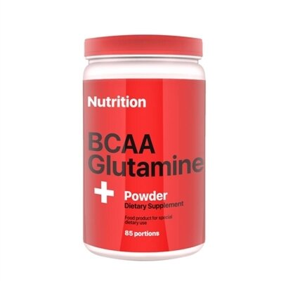 Амінокислота AB PRO BCAA + Glutamine (глютамін) Powder, полуниця, 1000 г