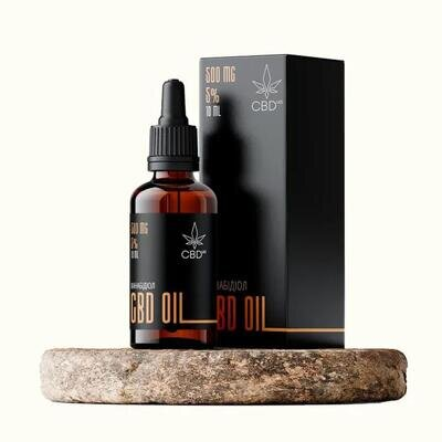 Канабідіол CBD Oil, олія 5% по 10 мл у флаконі