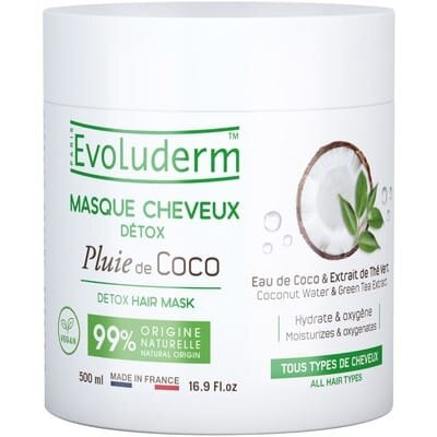 Маска Evoluderm для всіх типів волосся детокс з водою кокоса, 500 мл