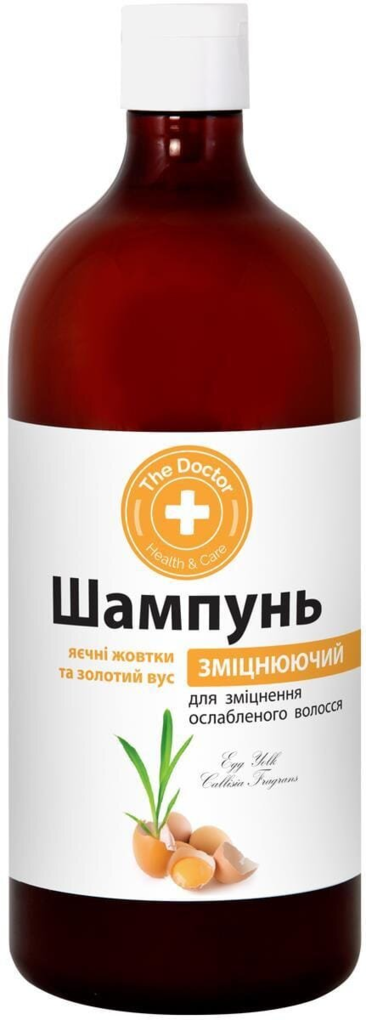 Шампунь The Doctor Яєчні жовтки і золотий вус для зміцнення ослабленого волосся, 1000 мл