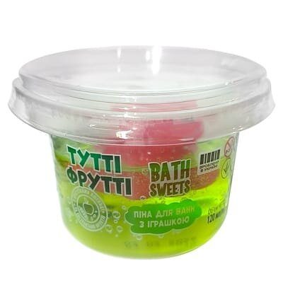 Піна для ванн Bath Sweets Тутті Фрутті з іграшкою, 120 г