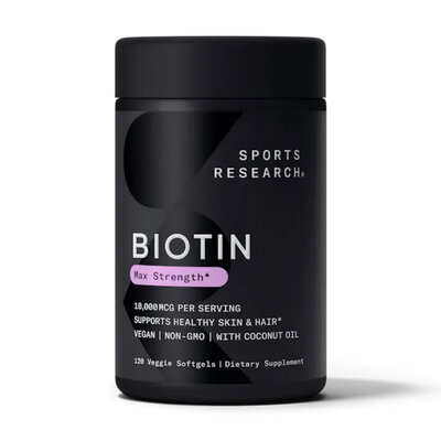 Біотин Sports Research Biotin 10000 мкг, 120 вегетаріанських капсул