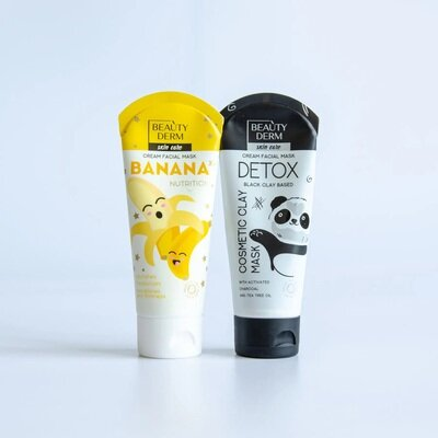 Маска для обличчя Beauty Derm Detox на основі чорної глини, 75 мл