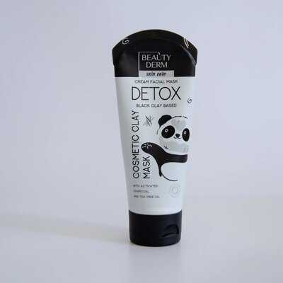 Маска для обличчя Beauty Derm Detox на основі чорної глини, 75 мл