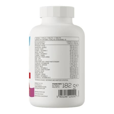 Комплекс вітамінів та мінералів OstroVit Vit + Min Forte, 120 таблеток