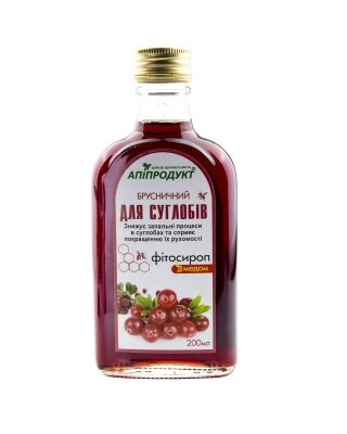 Апіпродукт Фітосироп "Брусничний. Для суглобів", 200 мл