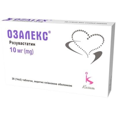 Озалекс таблетки, в/плів. обол. по 10 мг №28 (14х2)