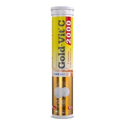 Вітамін С 2000 Olimp Gold-Vit C 2000, лимон, таблетки шипучі №20