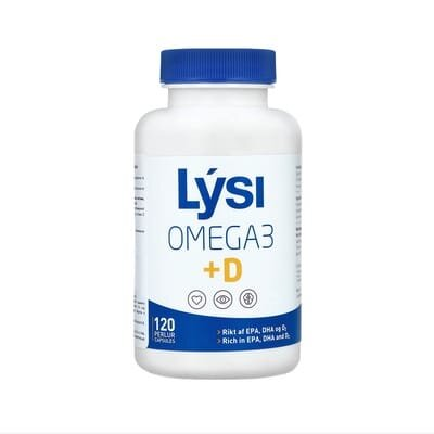 Омега-3 LYSI з вітаміном D капсули 500 мг №120 у флак.
