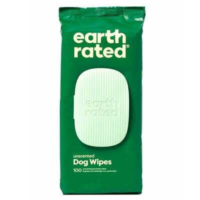 Серветки вологі Earth Rated Dog Wipes універсальні без аромату для догляду за собакою, 100 штук