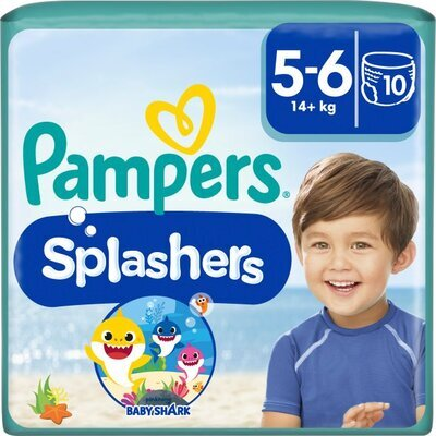 Підгузки-трусики Pampers Splashers розмір 5-6, 14+ кг, для плавання, 10 шт