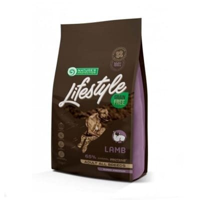 Корм сухий Nature's Protection Lifestyle Grain Free Lamb Adult All Breeds для собак беззерновий з ягням, 1,5 кг