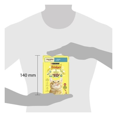 Корм вологий для кішок Purina Friskies шматочки в підливі з тунцем, 85 г