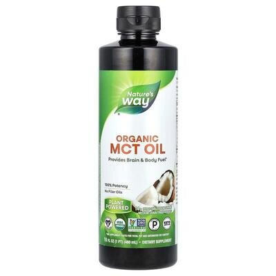 Олія МСТ Nature's Way Organic MCT Oil із середньоланцюжковими тригліцеридами, 480 мл