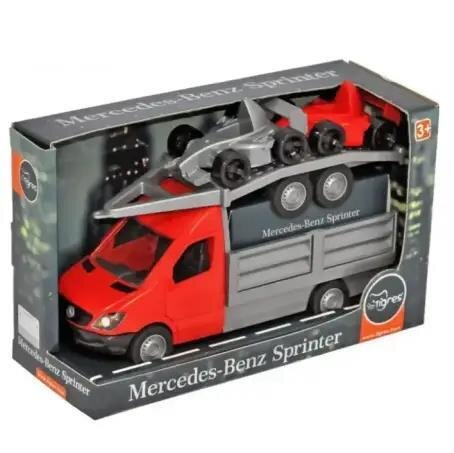 Іграшка для дітей Tigres Авто Mercedes-Benz Sprinter Евакуатор з лафетом червоний