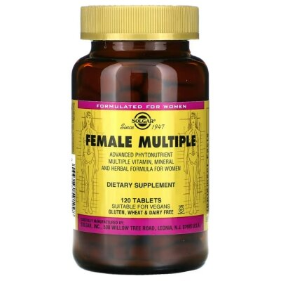 Вітамінно-мінеральний комплекс для жінок Solgar Female Multiple таблетки №120