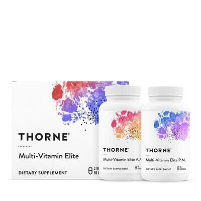 Мультивітаміни Thorne Research Multi-Vitamin Elite (NSF Certified for Sport), 2 флакони по 90 капсул