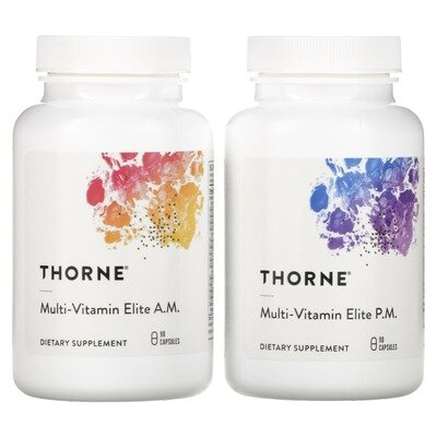 Мультивітаміни Thorne Research Multi-Vitamin Elite (NSF Certified for Sport), 2 флакони по 90 капсул
