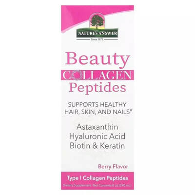 Колагенові пептиди краси Nature's Answer Beauty Collagen Peptides смак ягід, 240 мл