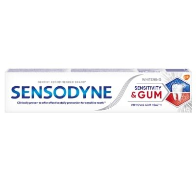 Зубна паста Sensodyne Чутливість зубів і Захист ясен Відбілююча, 75 мл