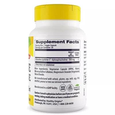 Когніцін цитиколіну Healthy Origins Cognizin Citicolinee 250 мг, 30 капсул