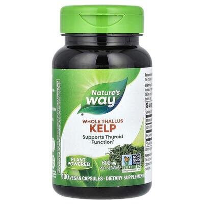 Келп Nature`s Way Kelp, 100 вегетеріанських капсул