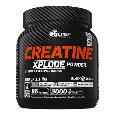 Креатин Комплекс для росту м'язів та сили Olimp Creatine Xplode, апельсин, 500 г