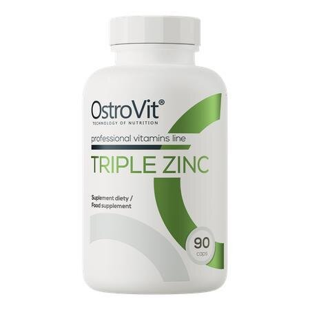Потрійний цинк OstroVit Triple Zinc, 90 капсул