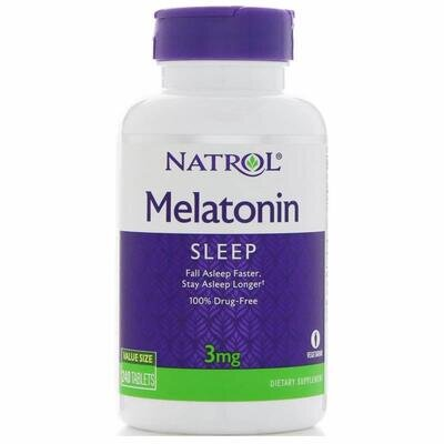 Мелатонін Natrol Melatonin 3 мг, 240 таблеток
