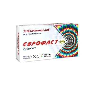 Єврофаст капсули м'як. желат. по 400 мг №10