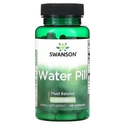 Добавка для балансу рідини в організмі Swanson Water Pill, 120 капсул