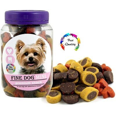 Ласощі (тренерки) для маленьких порід собак Fine Dog mini Sport Soft MIX, 280 г
