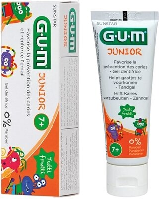 Зубна паста-гель GUM Junior Tutti Frutti, 50 мл