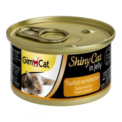 Корм вологий для котів GimCat Shiny Cat Kitten з тунцем та куркою, 70 г