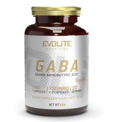 Амінокислота Evolite Nutrition GABA 375 мг, 180 капсул