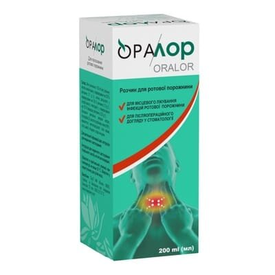 Оралор розчин д/рот. порож. по 200 мл у флак.