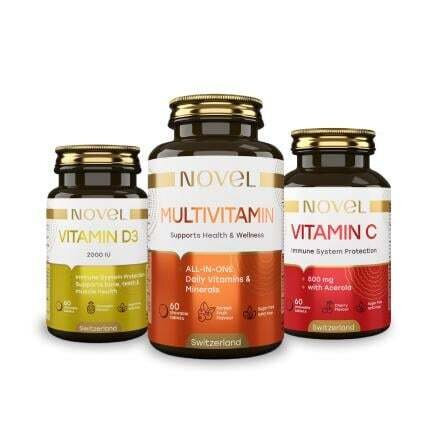 Набір Novel (Vitamin D3 табл. жувальні №60 + Multivitamin табл. жувальні №60 + Vitamin C табл. жувальні №60)